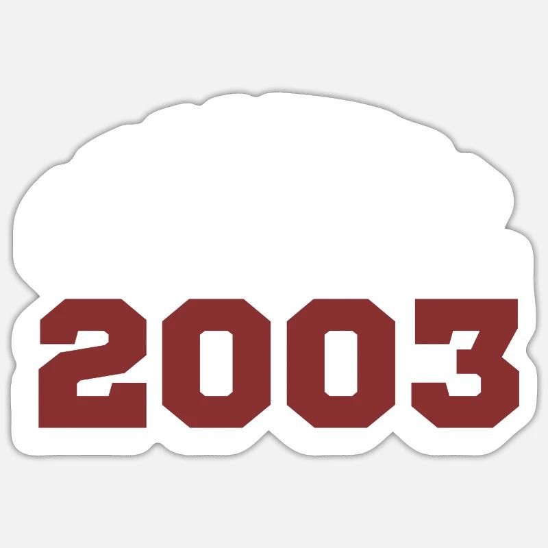 Original 2003 - Sticker taille S (10 x 10 cm) - blanc mat