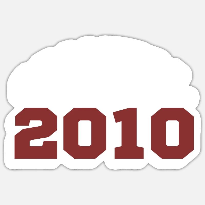 Original 2010 - Sticker taille S (10 x 10 cm) - blanc mat