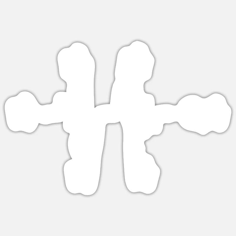 Alcohol Ethanol C2H6O - Sticker size S (10 x 10 cm) - white matte