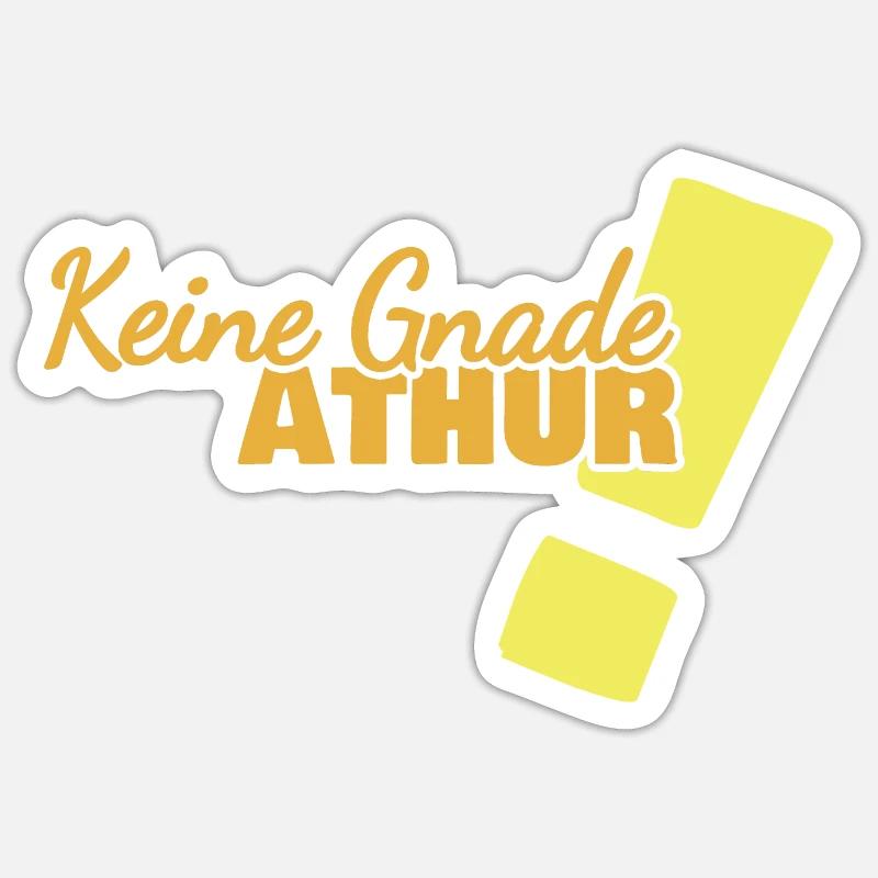 Athur - Sticker Größe S (10 x 10 cm) - Mattweiß