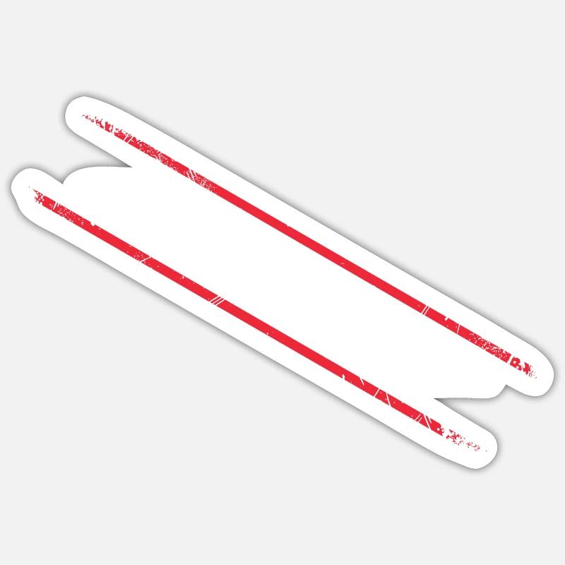 Éléments diagonaux de lignes - Sticker taille S (10 x 10 cm) - blanc mat