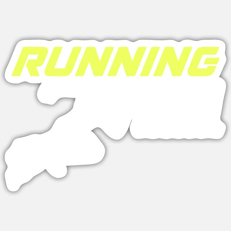 Équipe de course 1 - Sticker taille S (10 x 10 cm) - blanc mat