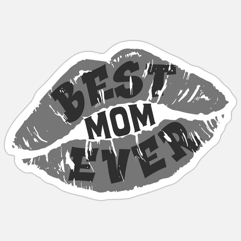 Maman - Sticker taille S (10 x 10 cm) - blanc mat