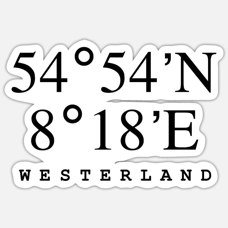 Westerland Sticker Größe S (10 x 10 cm)