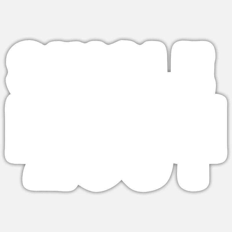 2001 - Sticker taille S (10 x 10 cm) - blanc mat