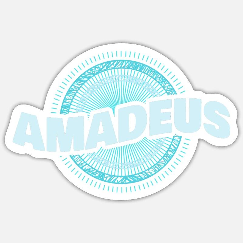 Amadeus as a gift idea - Sticker size S (10 x 10 cm) - white matte