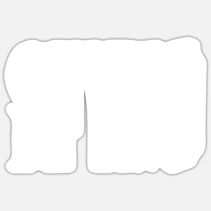 Playing Harmonica Gift - Sticker size S (10 x 10 cm) - white matte