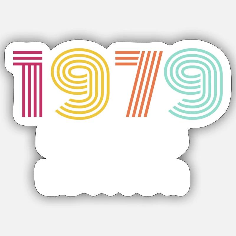 1979 Ltd Edition - Sticker Größe S (10 x 10 cm) - Mattweiß