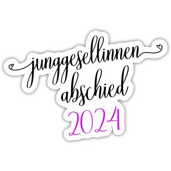 Hen Party 2024 Hen - Sticker size S (10 x 10 cm) - white matte - Front
