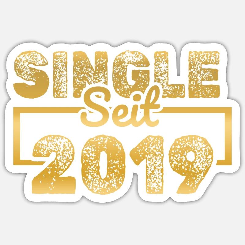 seit 2019 - Sticker Größe S (10 x 10 cm) - Mattweiß