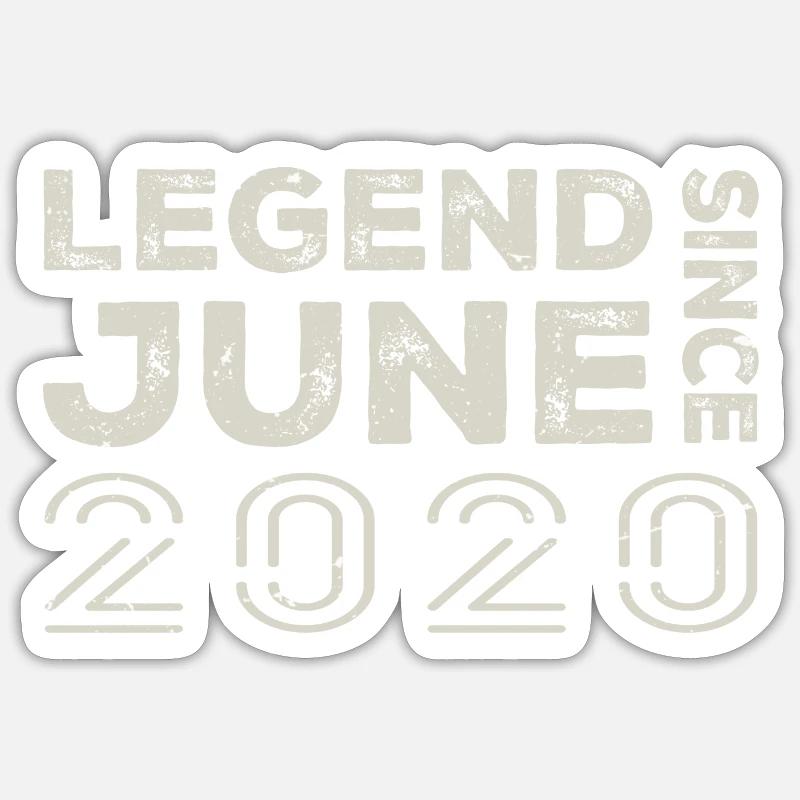 Juni 2020 Geburtstag Juni 2020 Juni Geschenk 2020 Sticker Größe S (10 x 10 cm)