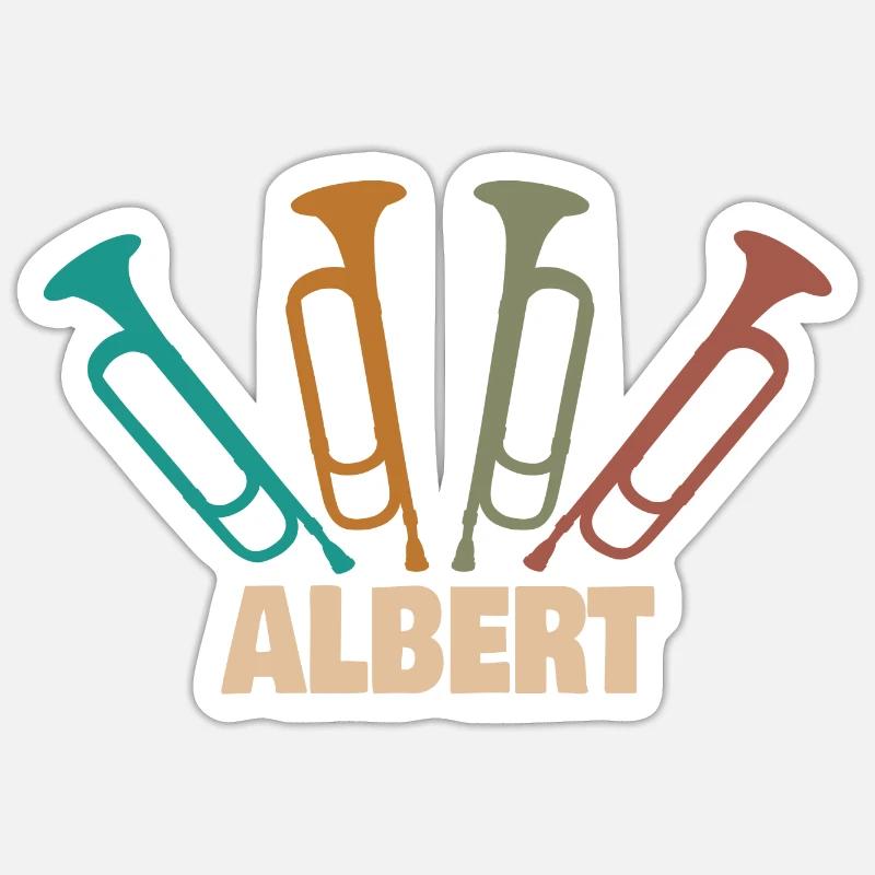 Albert Sticker taille S (10 x 10 cm)