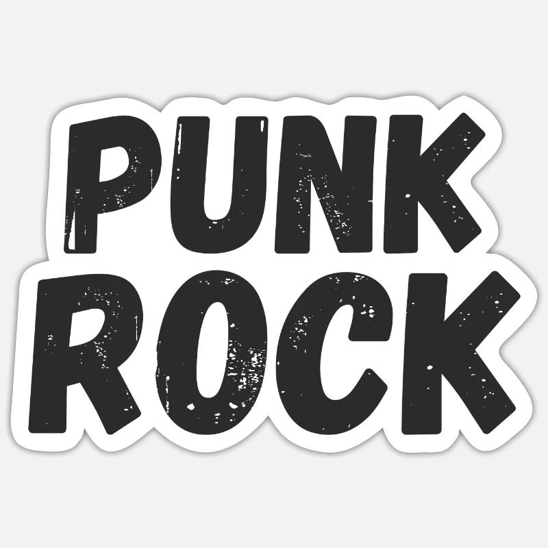 Punk - Sticker Größe S (10 x 10 cm) - Mattweiß
