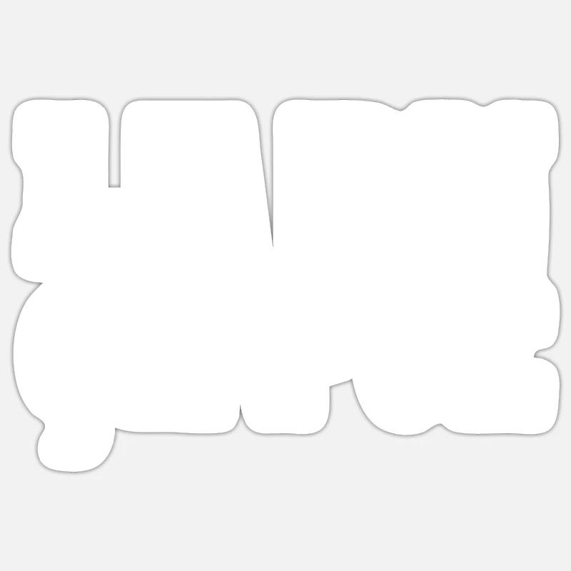 Der RN stinkt - Sticker Größe S (10 x 10 cm) - Mattweiß