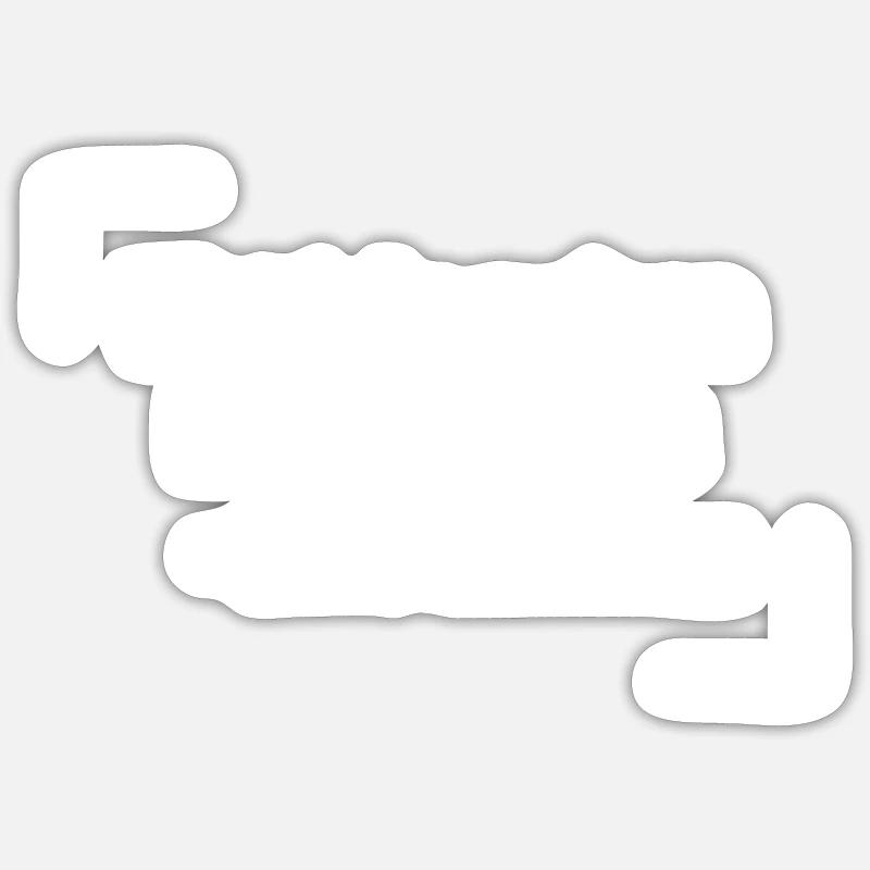 kaffeeschwarz w - Sticker Größe S (10 x 10 cm) - Mattweiß