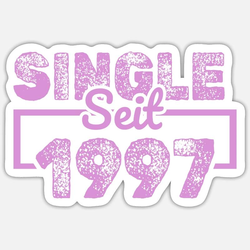 1997 - Sticker taille S (10 x 10 cm) - blanc mat