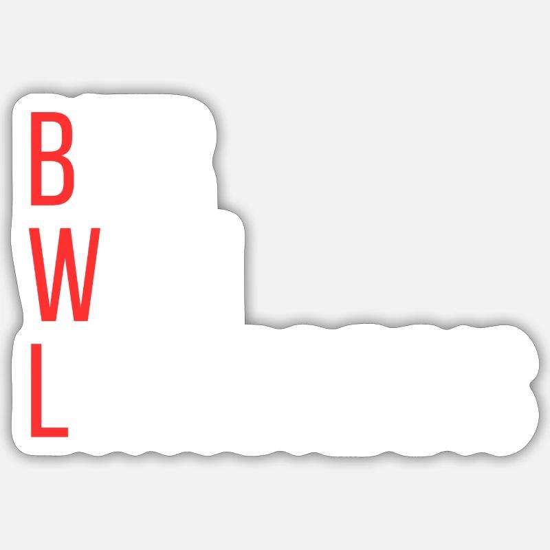 Ich studiere BWL Sticker Größe S (10 x 10 cm)