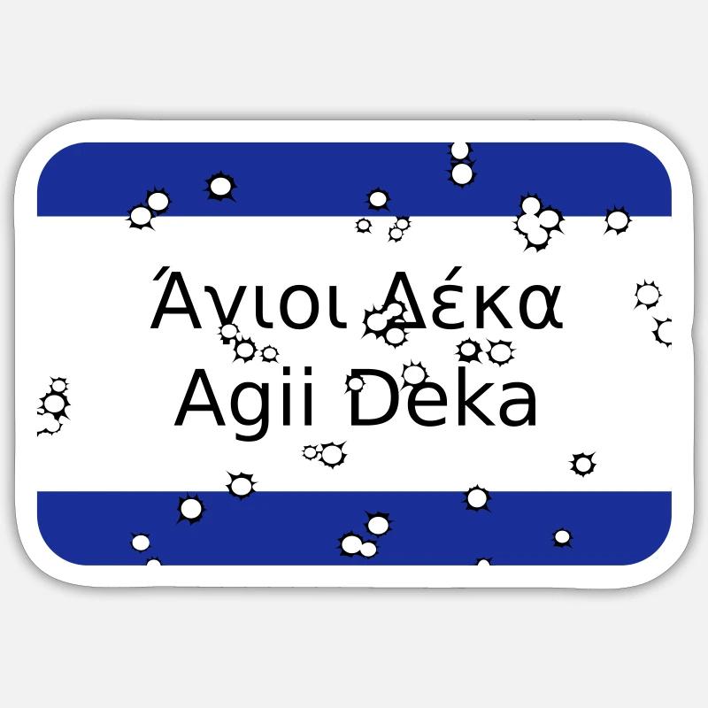 mg agii deka - Sticker Größe S (10 x 10 cm) - Mattweiß