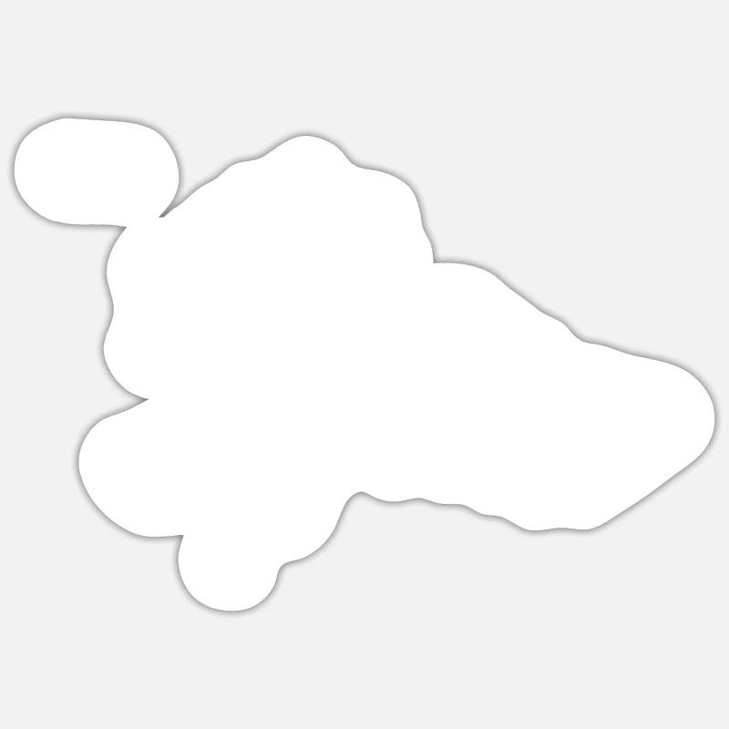 Mountains Mountain Drawing - Sticker size S (10 x 10 cm) - white matte
