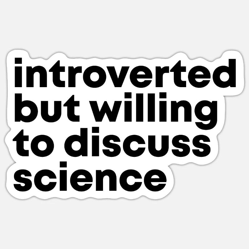 science - Sticker taille S (10 x 10 cm) - blanc mat