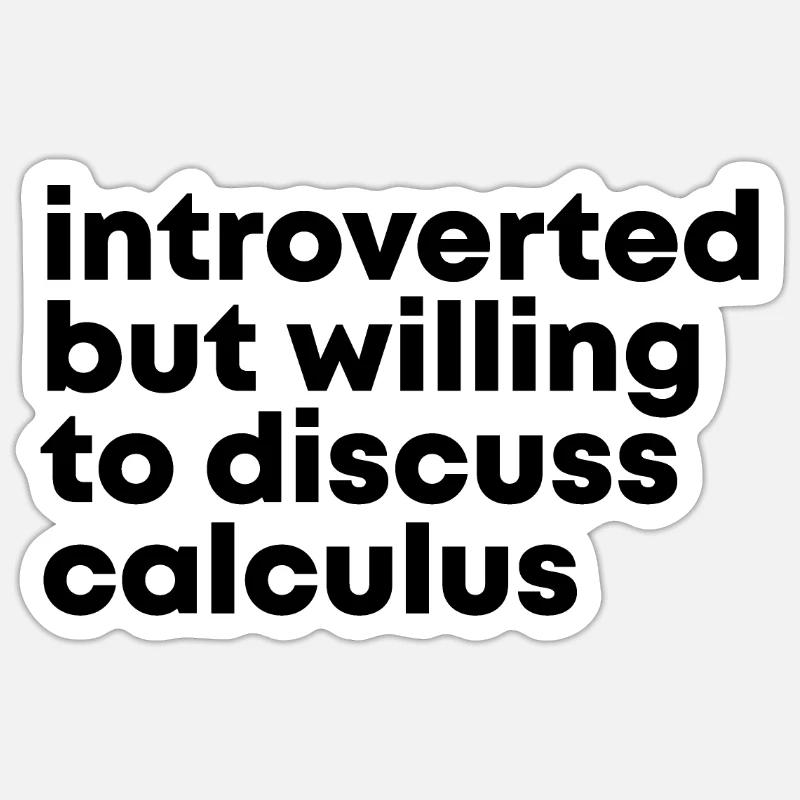 Calculus - Sticker size S (10 x 10 cm) - white matte
