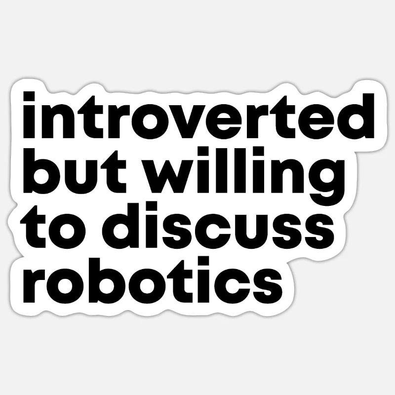 Robotertechnik Sticker Größe S (10 x 10 cm)
