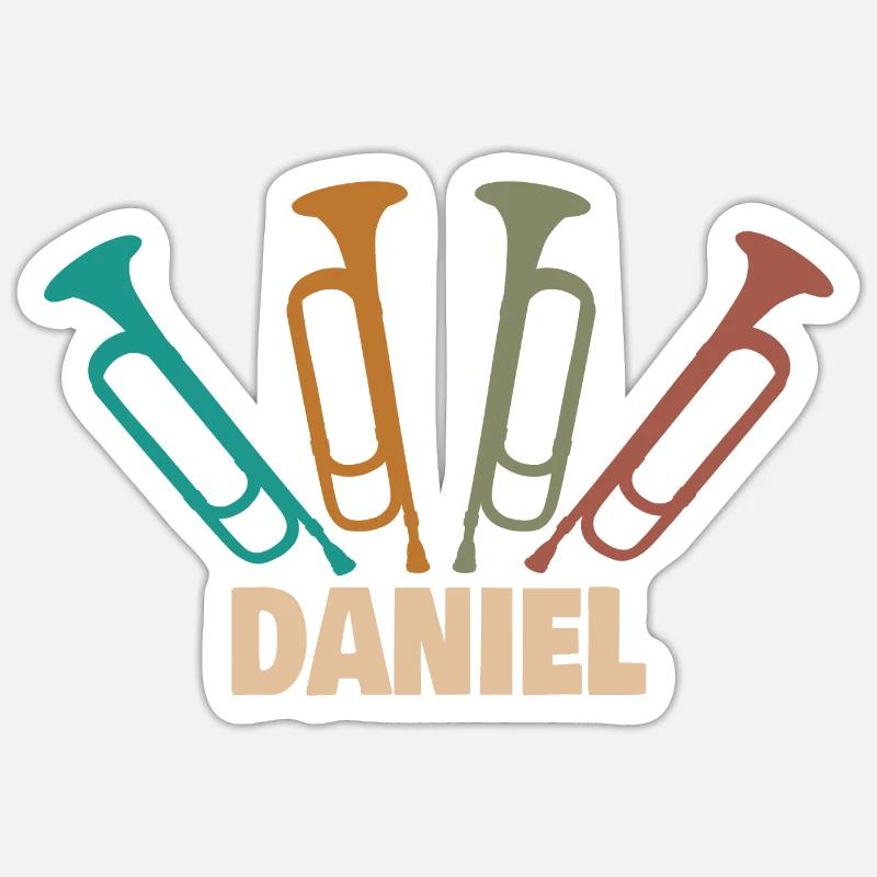 Daniel - Sticker size S (10 x 10 cm) - white matte