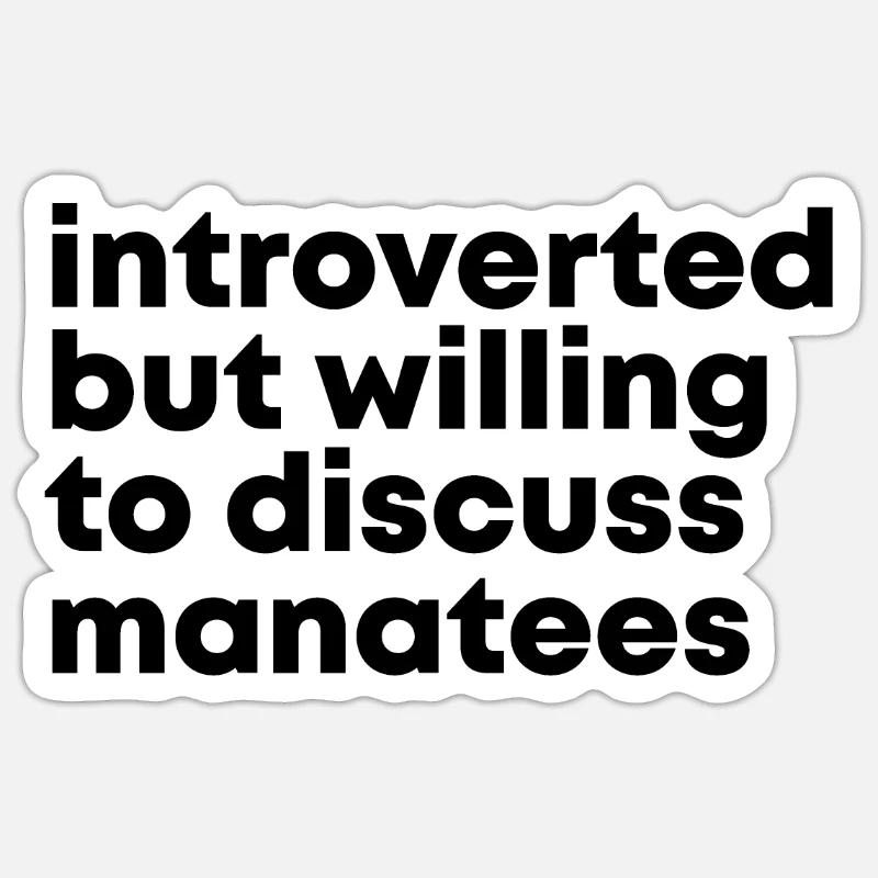 Manatee Sticker size S (10 x 10 cm)