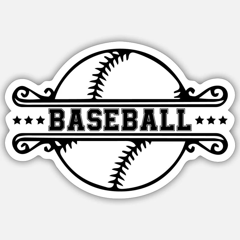 baseball Sticker size S (10 x 10 cm)
