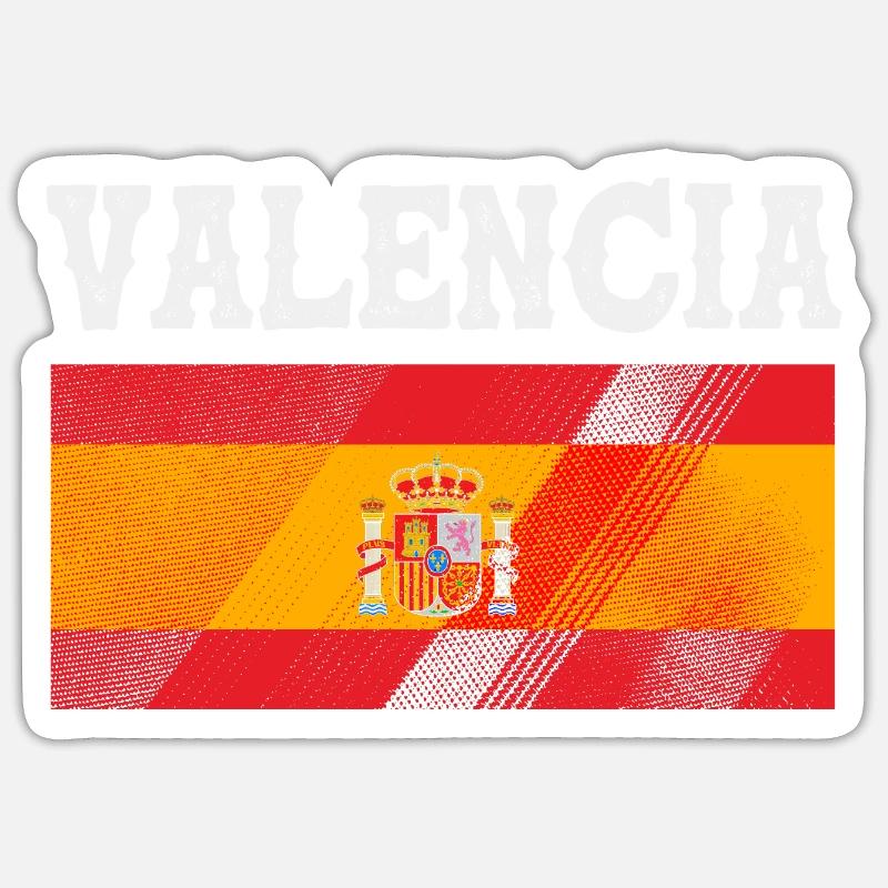 Spanisch Valencia Sticker Größe S (10 x 10 cm)