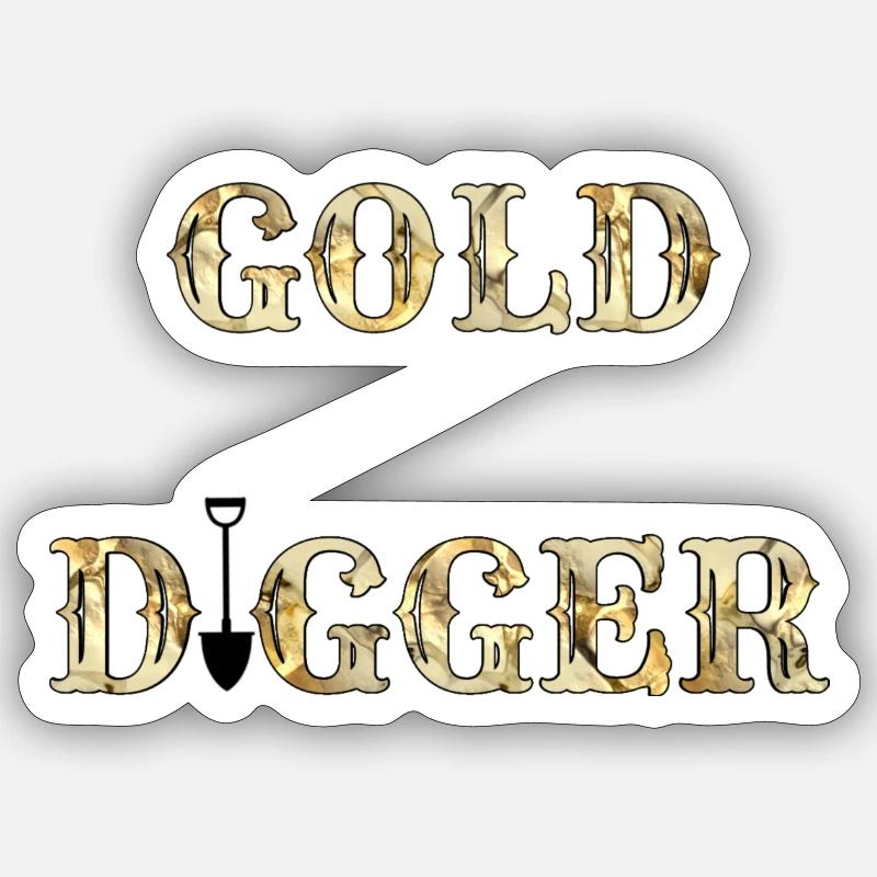 Chercheur d’or 1 - Sticker taille S (10 x 10 cm) - blanc mat
