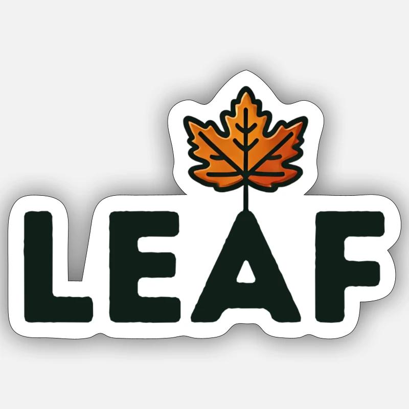 LEAFClassic Design Sticker size S (10 x 10 cm)