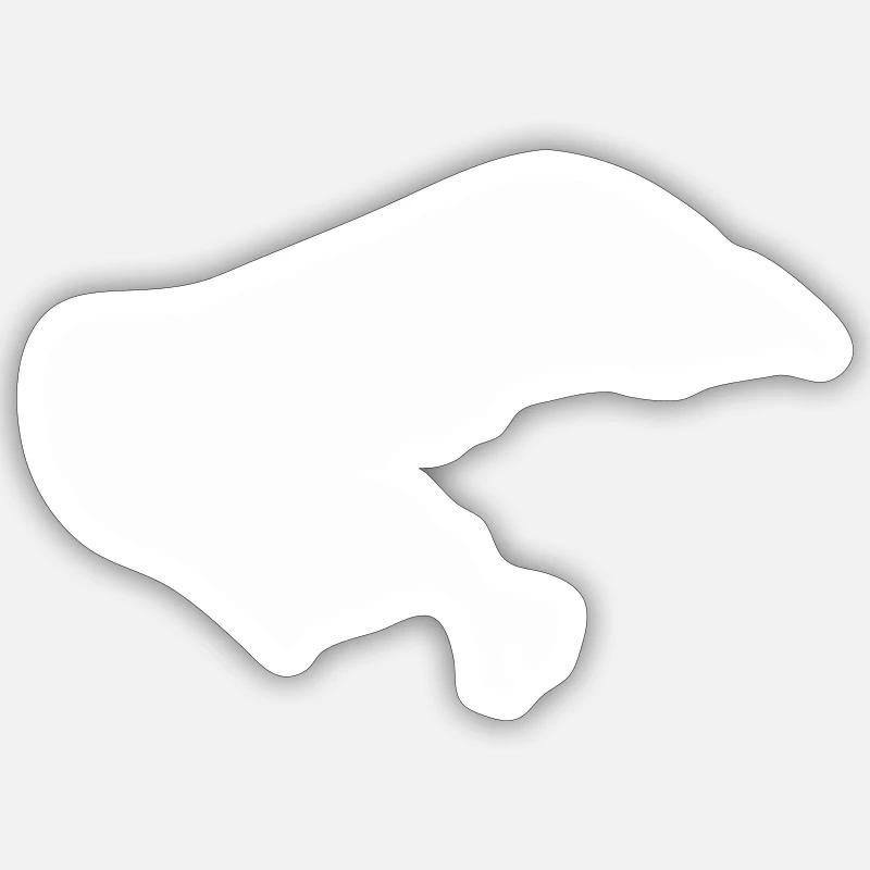 Île de Borkum Sticker taille S (10 x 10 cm)