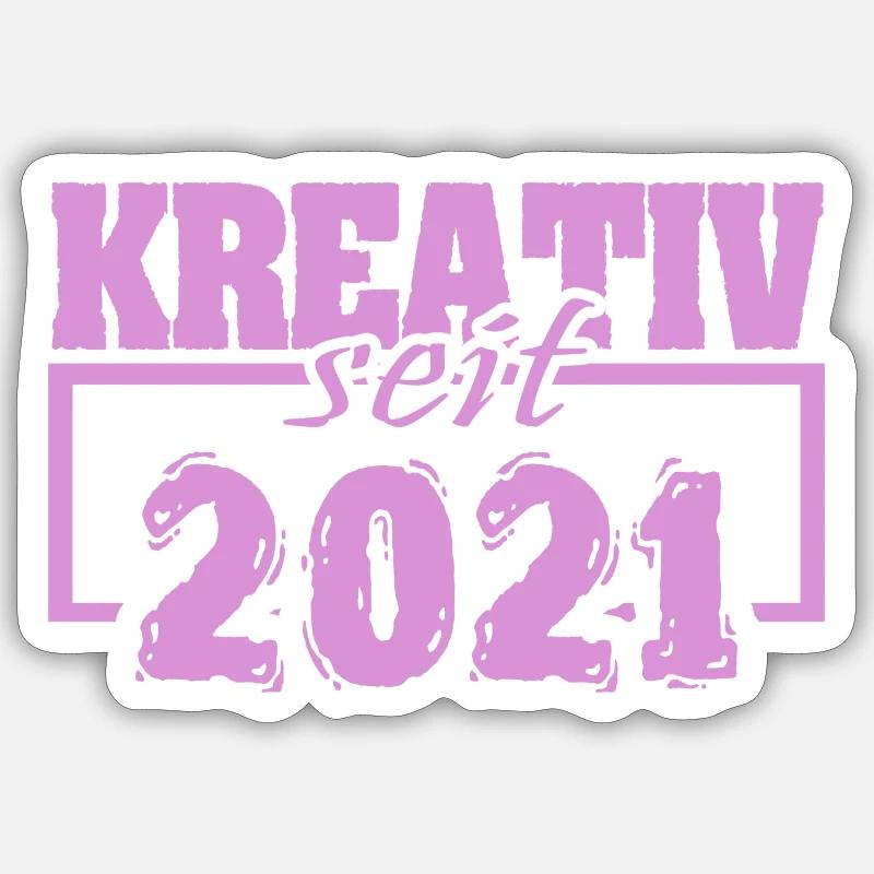 2021 - Sticker Größe S (10 x 10 cm) - Mattweiß
