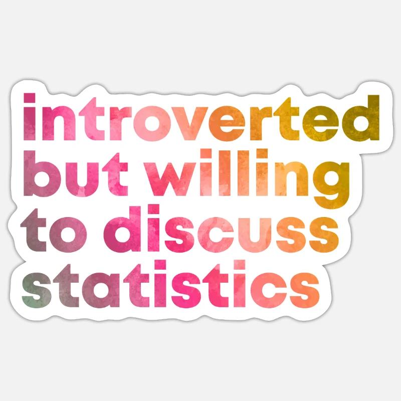 Statistik - Sticker Größe S (10 x 10 cm) - Mattweiß