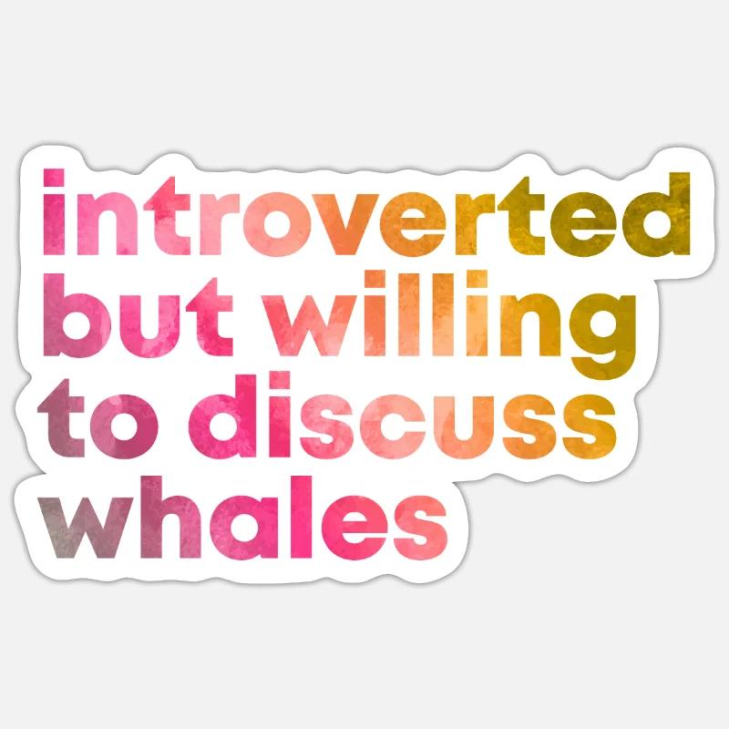 Baleine - Sticker taille S (10 x 10 cm) - blanc mat