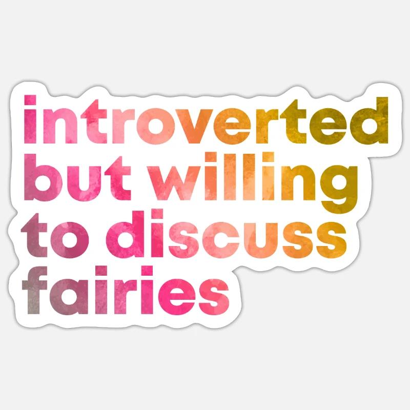 Fairy - Sticker size S (10 x 10 cm) - white matte