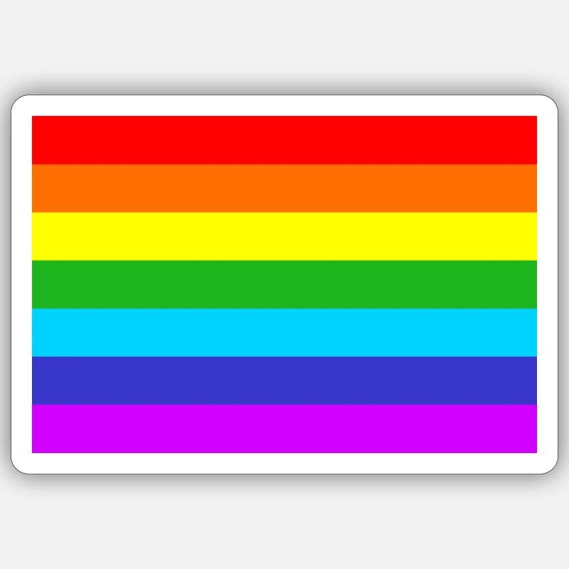 Rainbow Flag Sticker size S (10 x 10 cm)