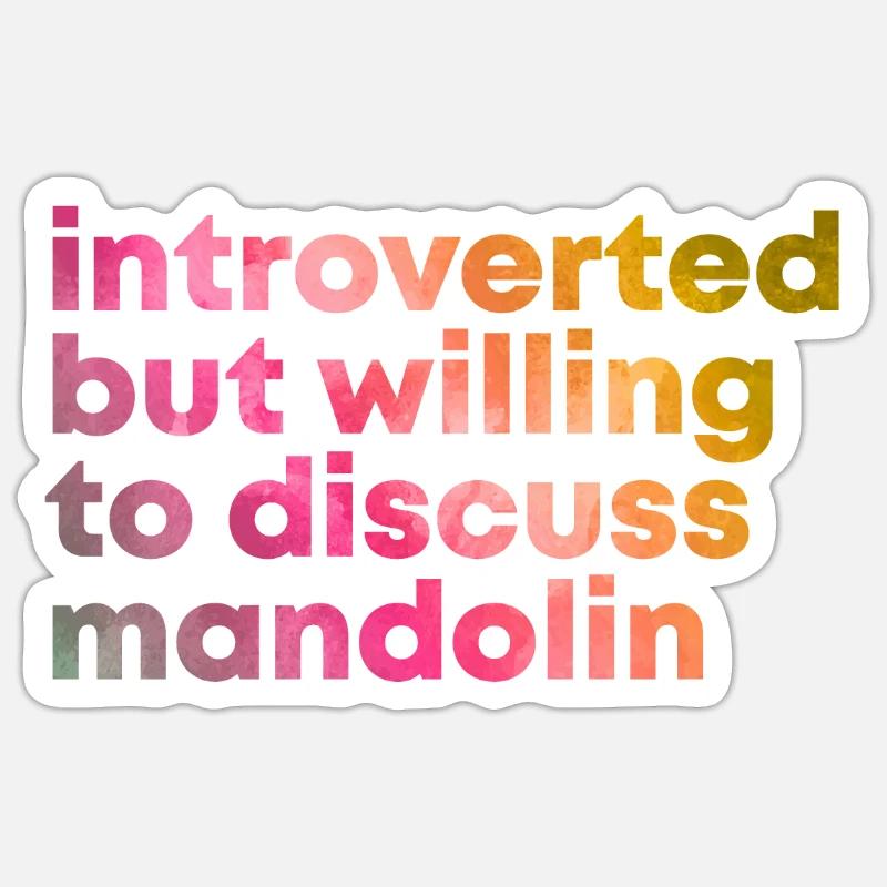 Mandolin Mandolin Sticker size S (10 x 10 cm)