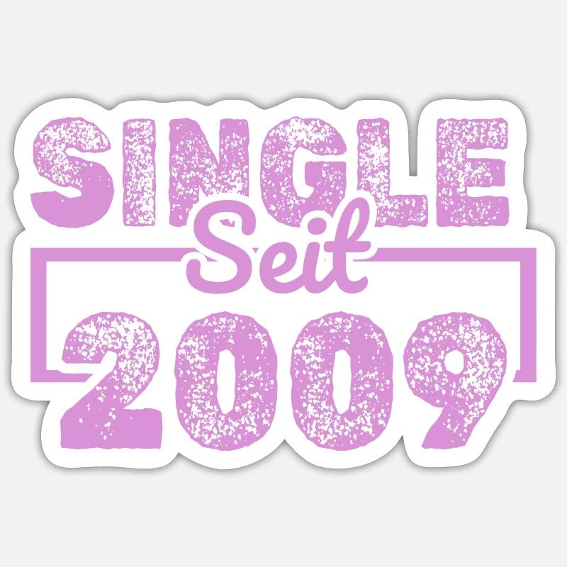 since 2009 - Sticker size S (10 x 10 cm) - white matte