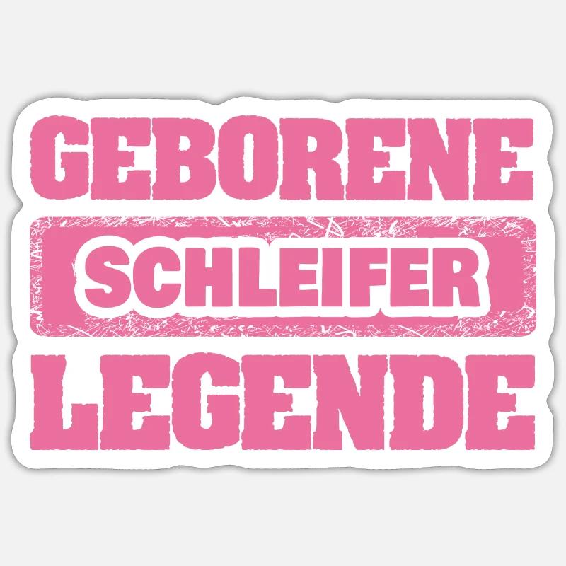 Occupation: Grinder - Sticker size S (10 x 10 cm) - white matte