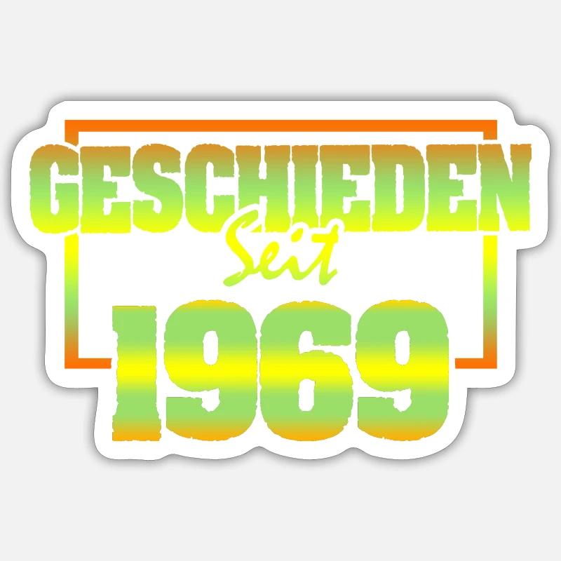 Mari 1969 - Sticker taille S (10 x 10 cm) - blanc mat