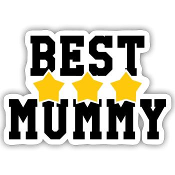 Best Mom - Mother's Day - Sticker size S (10 x 10 cm) - white matte - Front