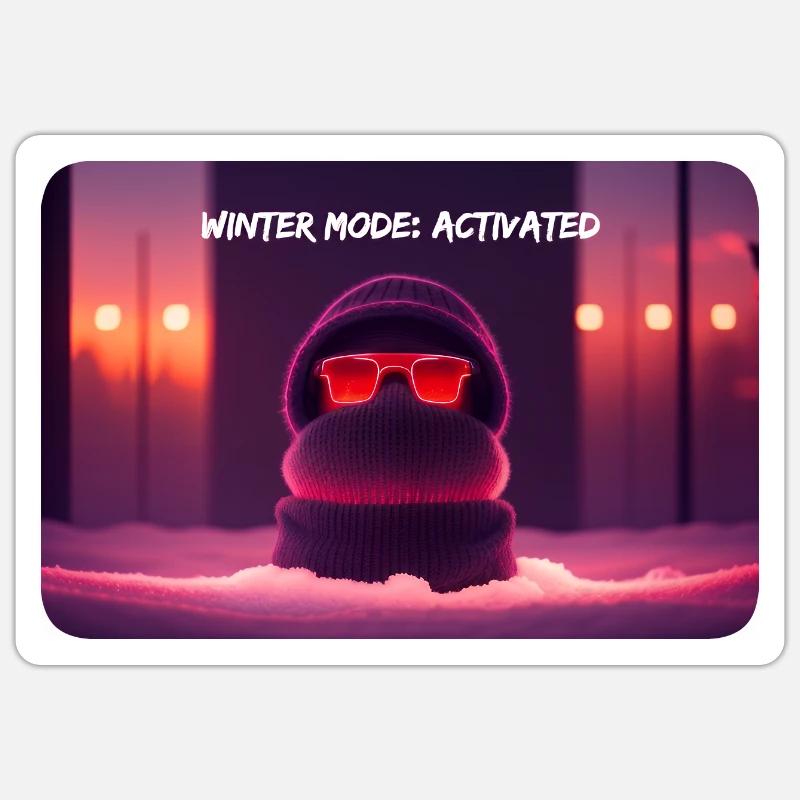 Winter Mode: Activated Sticker size S (10 x 10 cm)