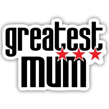 Best Mom - Mother's Day - Sticker size S (10 x 10 cm) - white matte - Front