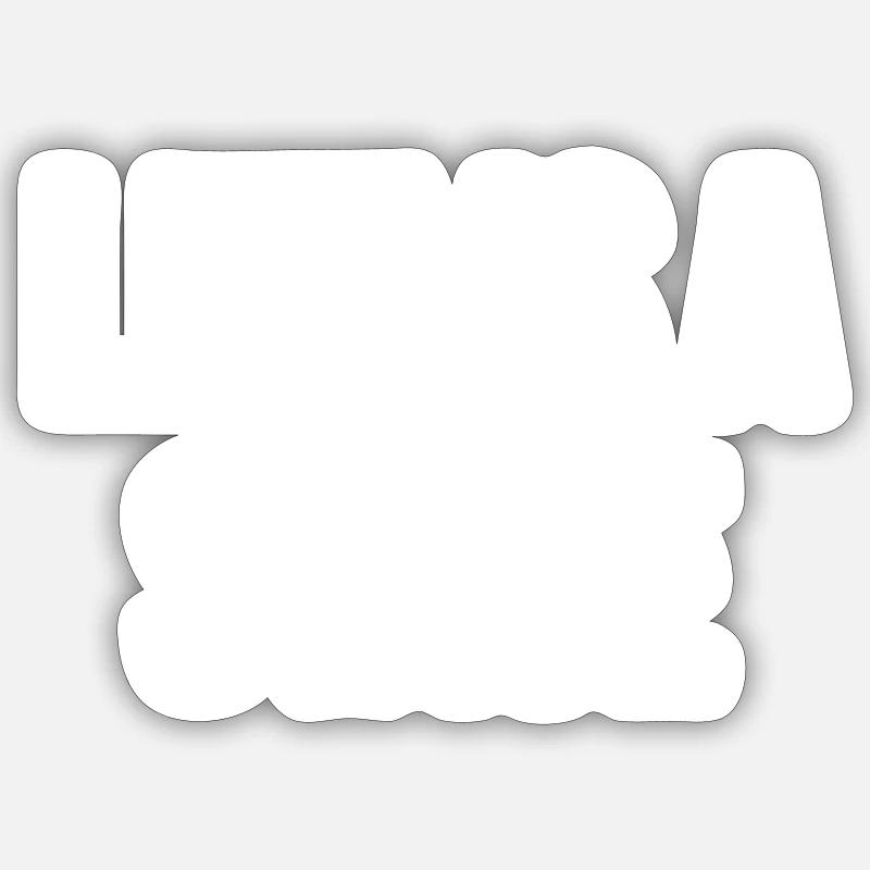 Life Is A Stage - Sticker Größe S (10 x 10 cm) - Mattweiß
