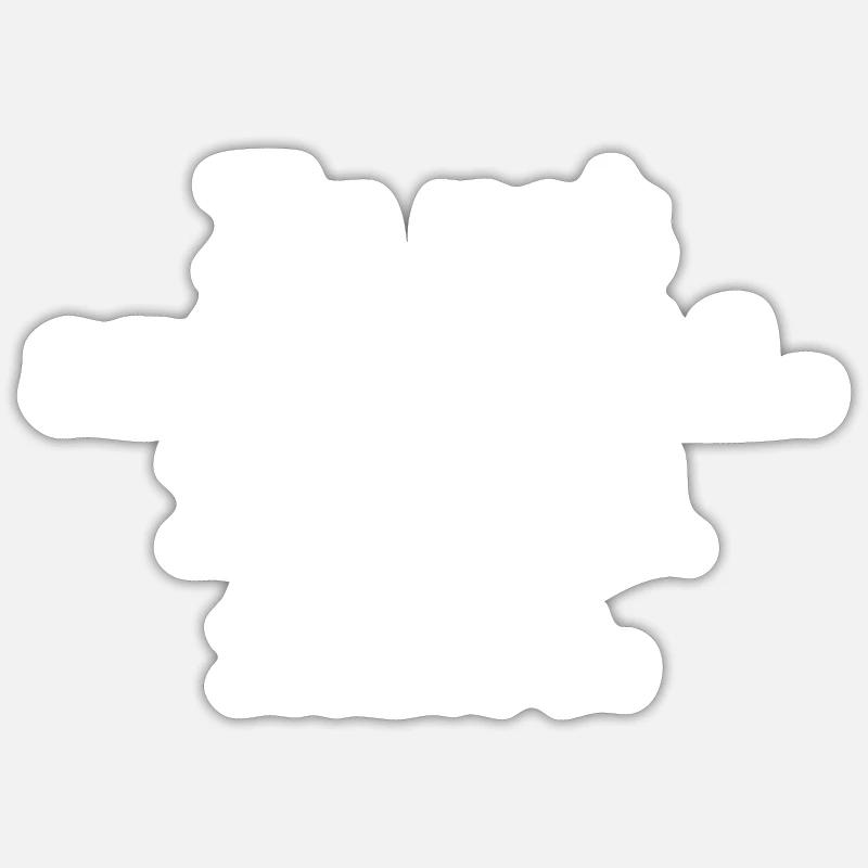 Sarkastisch introvertiert - Sticker Größe S (10 x 10 cm) - Mattweiß
