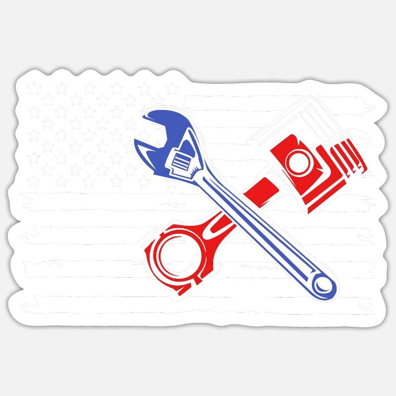 Motorist - Sticker size S (10 x 10 cm) - white matte