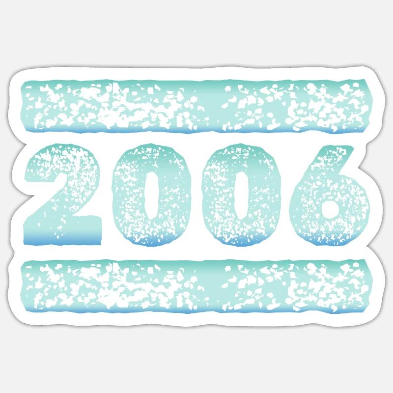 Cold 2006 - Sticker size S (10 x 10 cm) - white matte