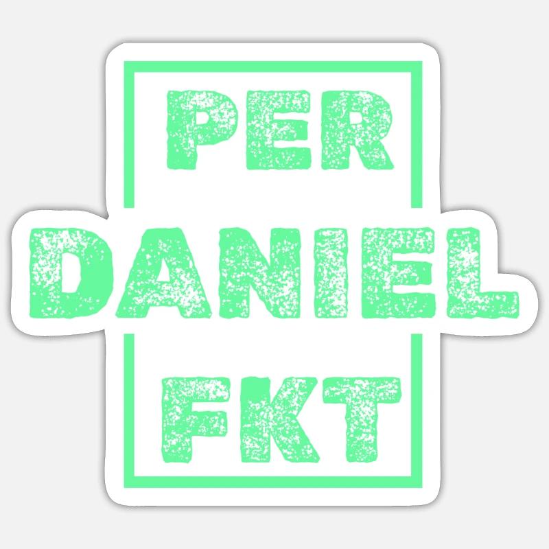 Gift for Daniel - Sticker size S (10 x 10 cm) - white matte
